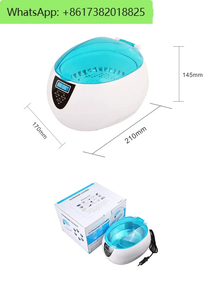 家庭用超音波クリーナー プロフェッショナルジュエリークリーナー 750ML35W 42kHz 5タイマー メガネ 時計 義歯 キー カミソリ ブラシクリーニング
