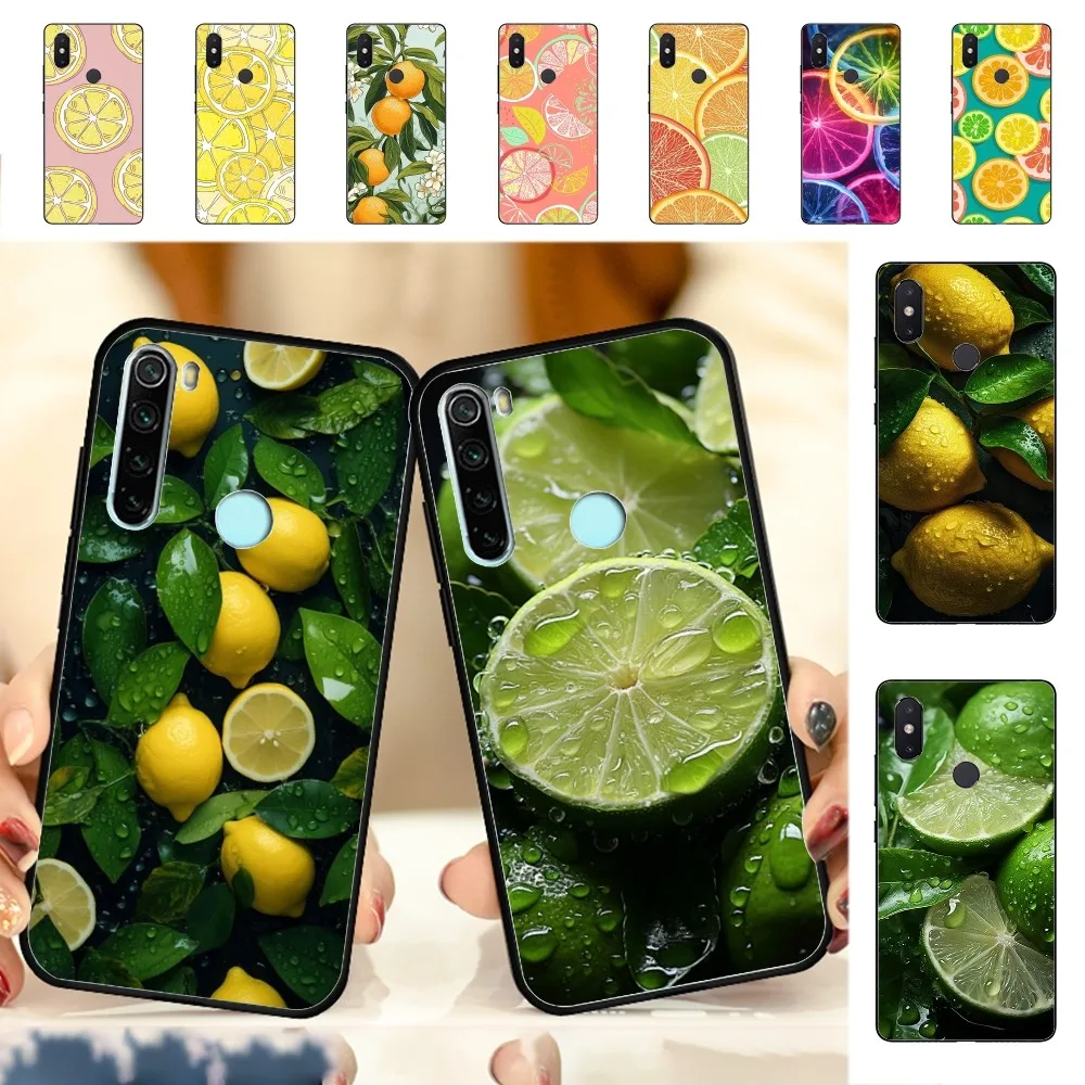 Lemons Summer Fruit Phone Case For Redmi Note 4 X 5 A 6 7 8 T 9 9S 10 11 11S 11Epro Poco M3 pro