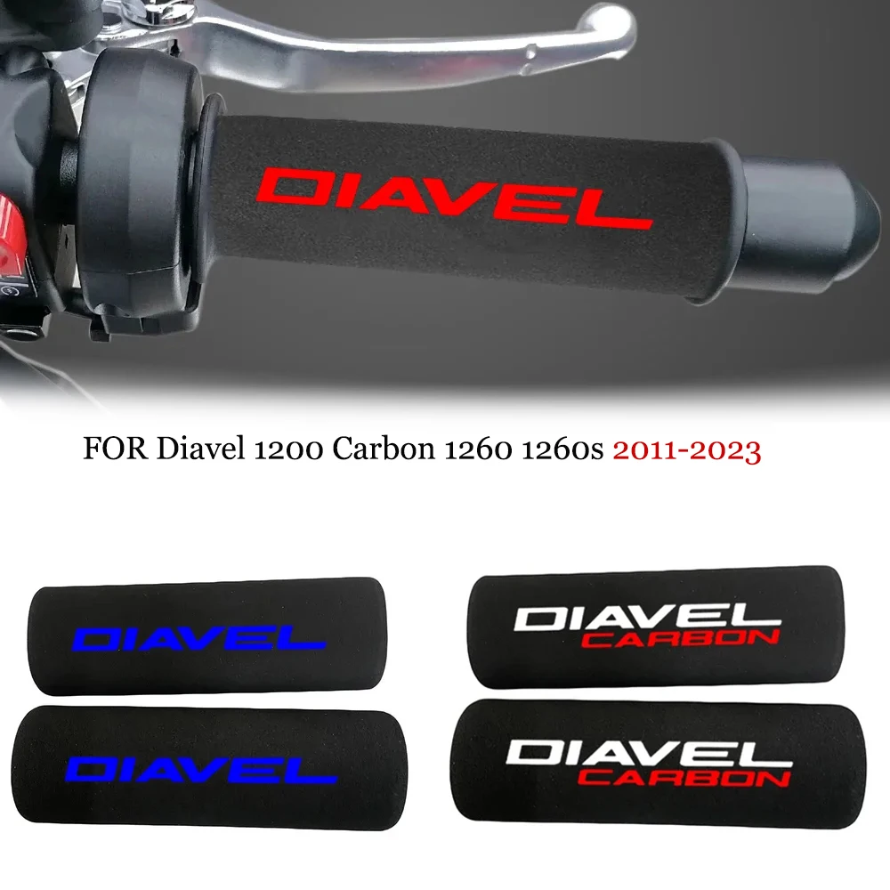 

For Ducati Diavel 1200 Carbon 1260 1260s 2011-2023 Motorcycle Handlebar Cover Sponge Shockproof Anti-skid Grip Cover