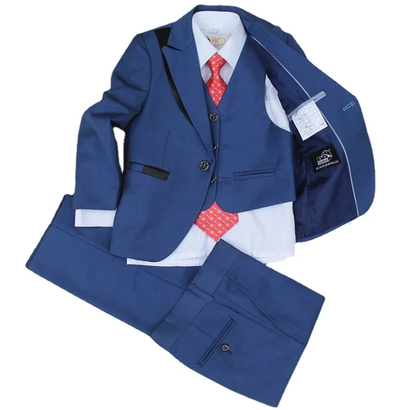 Piano Costumes Jacket Wedding boys  Dress Suit 4 Pieces set high quality jacket+vest+pants +bow tie size 2years -12 years