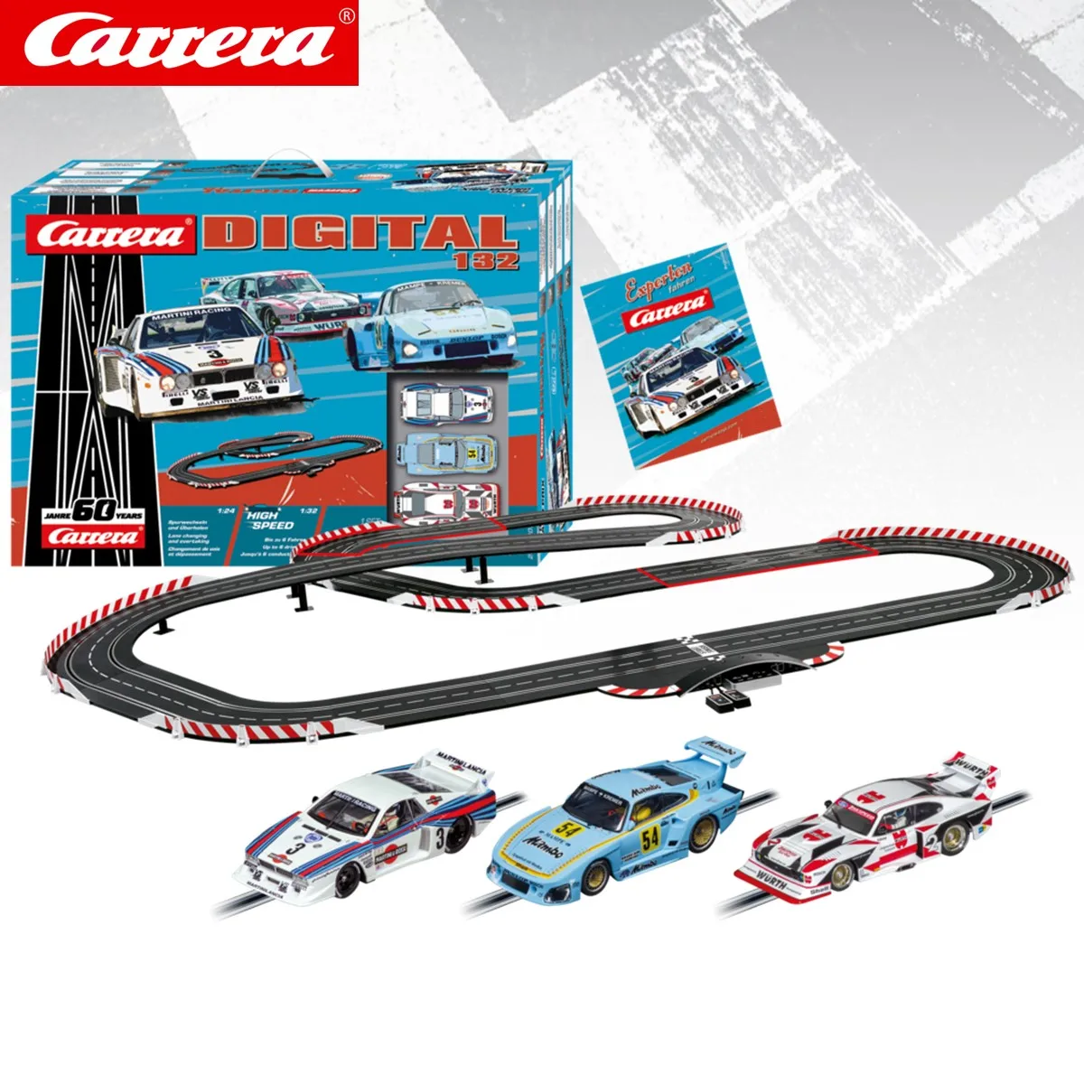 Carreraスロットカーデジタル-レトロ、グランドプリックス,30180 dtm