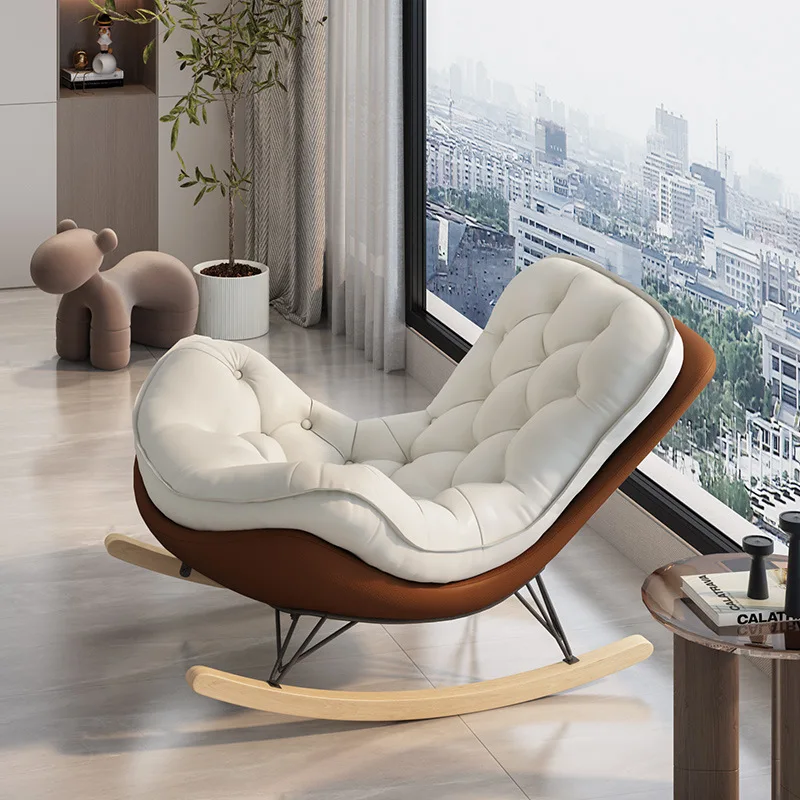 Classic Living room rocking chair balcony leisure adult recliner single sofa chair lazy recliner