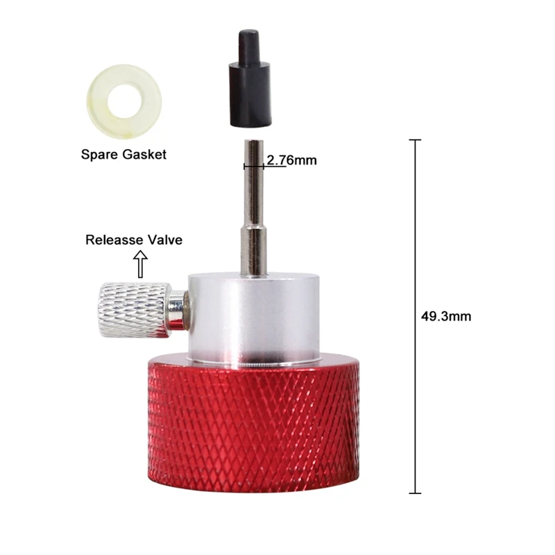 Универсальный адаптер для заправки и зарядки пропана для бензобака с надувным клапаном AF с силиконовым масляным портом