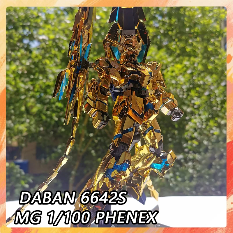 

Reissue DABAN 6642S MG Phenex Action Figures Electroplating RX-0-03 Anime Figure 1/100 Scale Assembly Model Kit Plastic Toy Gift