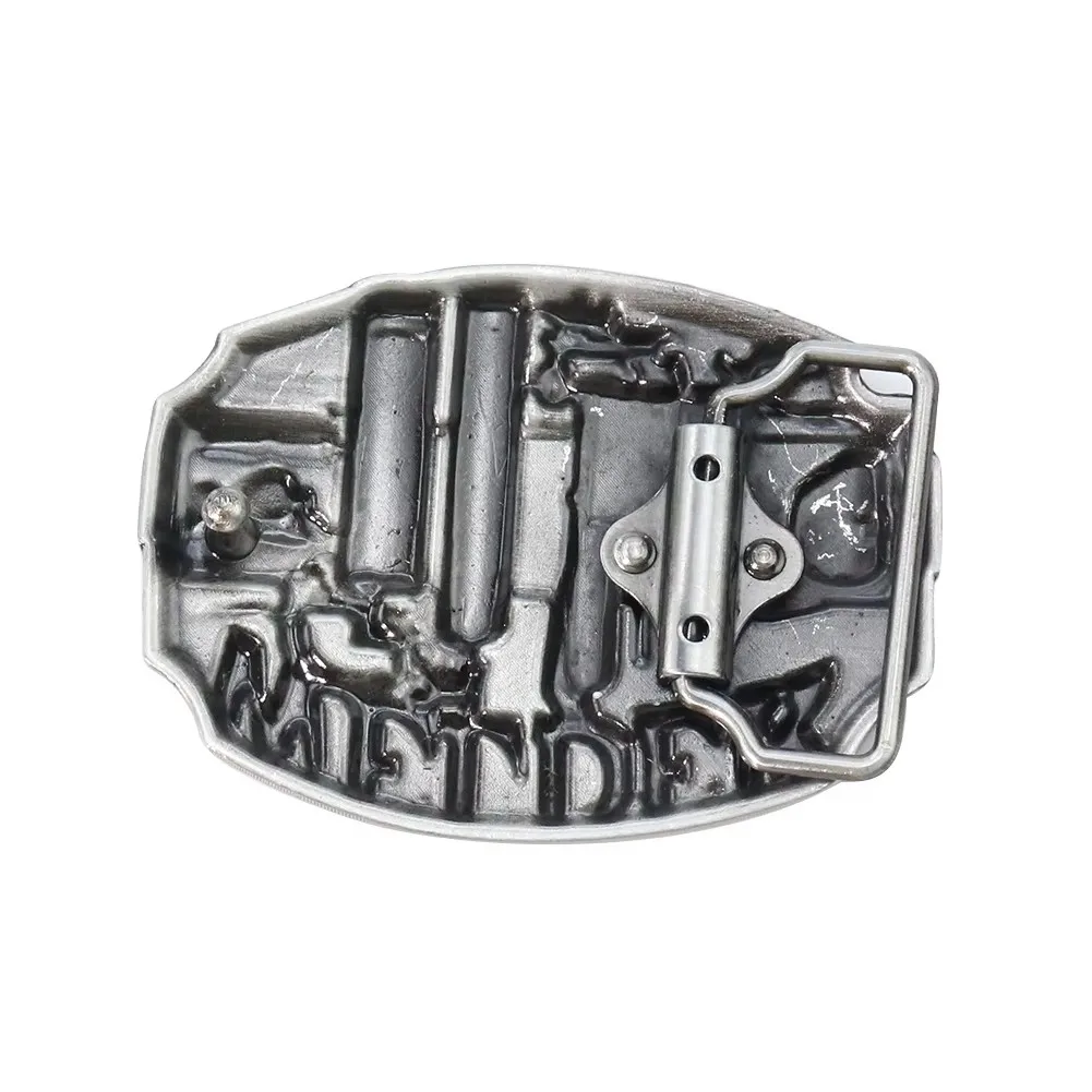 Schweißer-Gürtelschnalle aus Zinklegierung, Western-Cowboy-Vintage-Stil, lässiger Metallverschluss, Herren-Jeans-Zubehör, passend für 4 cm breite Gürtel – Detail 3