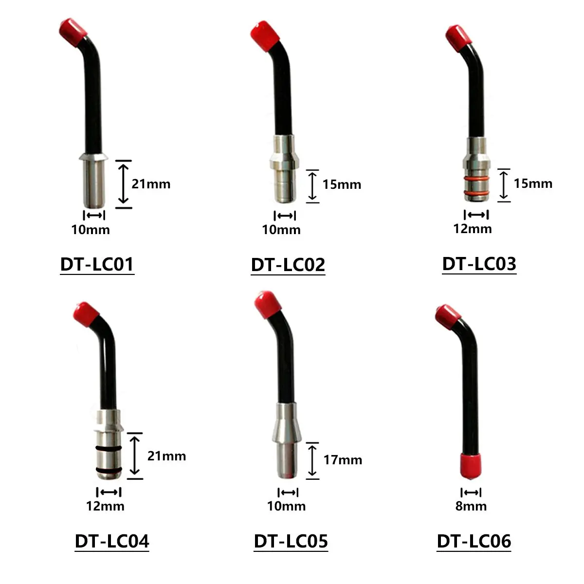 6 Types Dental Universal Optical Fiber Guide Rod Tips LED Curing Light Replacement Fit Cordless Curing Lamp LED UV Glasses - Image 2