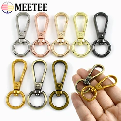20Pcs 8-13mm Metal Bag Buckle Webbing Strap Snap Clip Lobster Clasps Dog Collar Keychain Swivel Trigger Hooks DIY Accessories