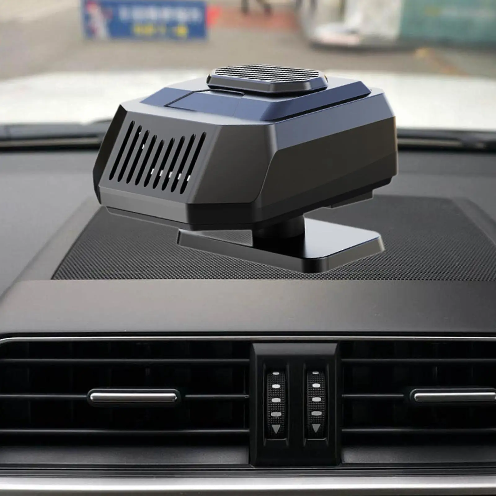 

Car Heater Windshield Heater Automotive Windscreen Demister 360° Rotatable Heating Fan for Defrost and Defogging Vehicle