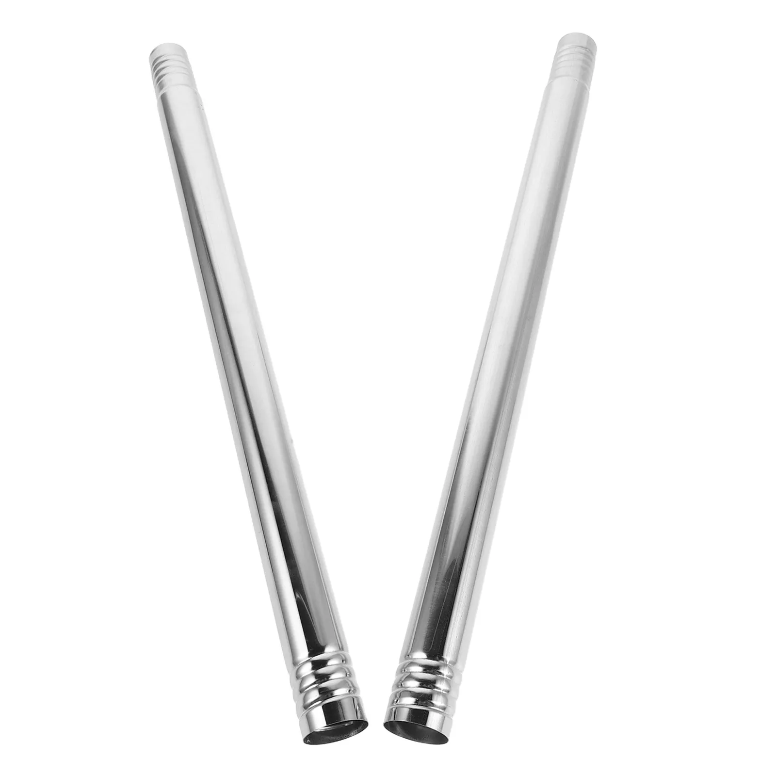 2pcs Stainless Steel Flag Pole Extension Rod Extender Pole Joint Connector for 1 Inch Diameter