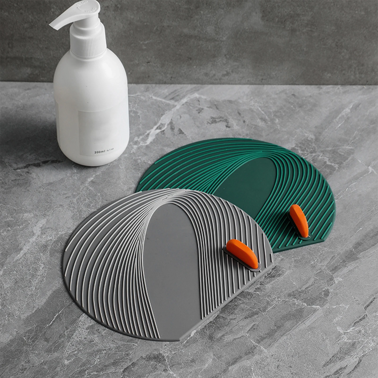 Cubierta de sellado de tapones de pelo, PVC suave duradero, antiolor, creativo para cocina, baño, suministros para el hogar, tapón de drenaje