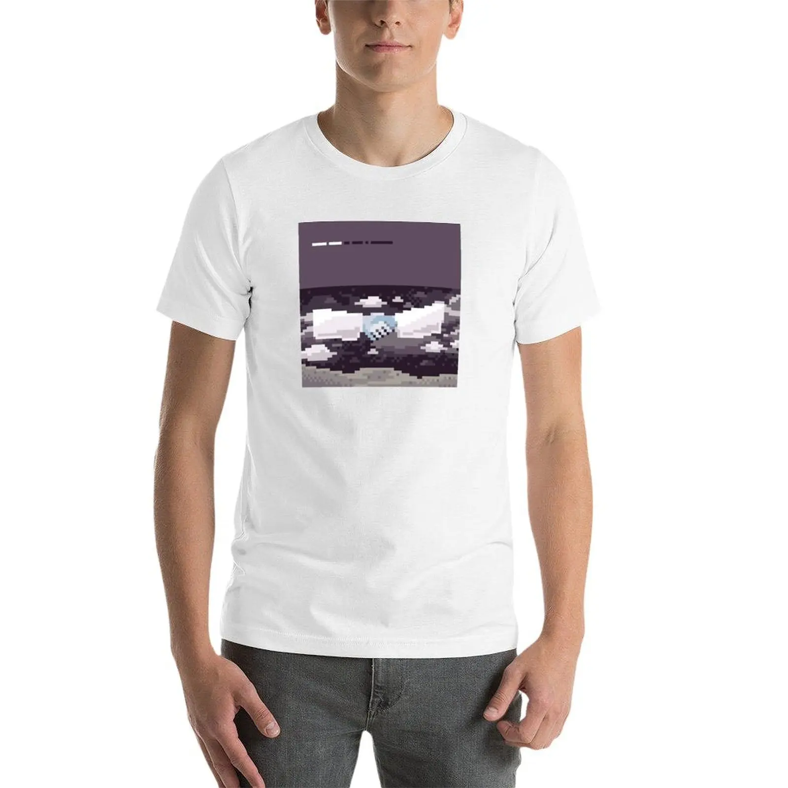 ماوس متواضع-القمر والأنتركتيكا تي شيرت تي شيرت مصمم القطن التي شيرت 100% تي شيرت للرجل تي شيرت #4