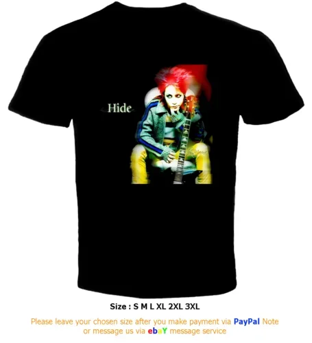 

X Japan Heavy Metal Band Hide Matsumoto 01 T Shirt Printed T-Shirt Pure Cotton Men Top Tee