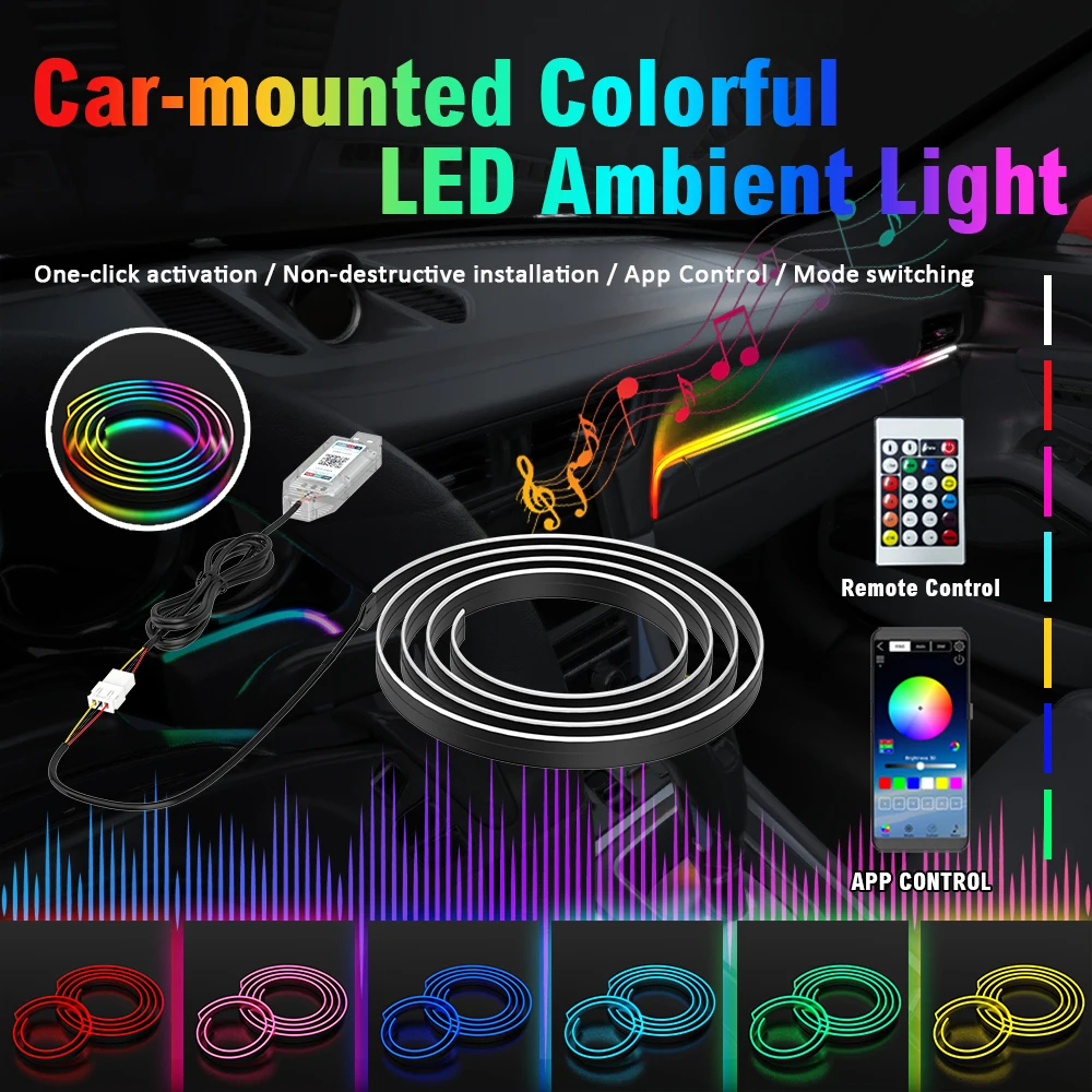 Car Led Ambient Lig…