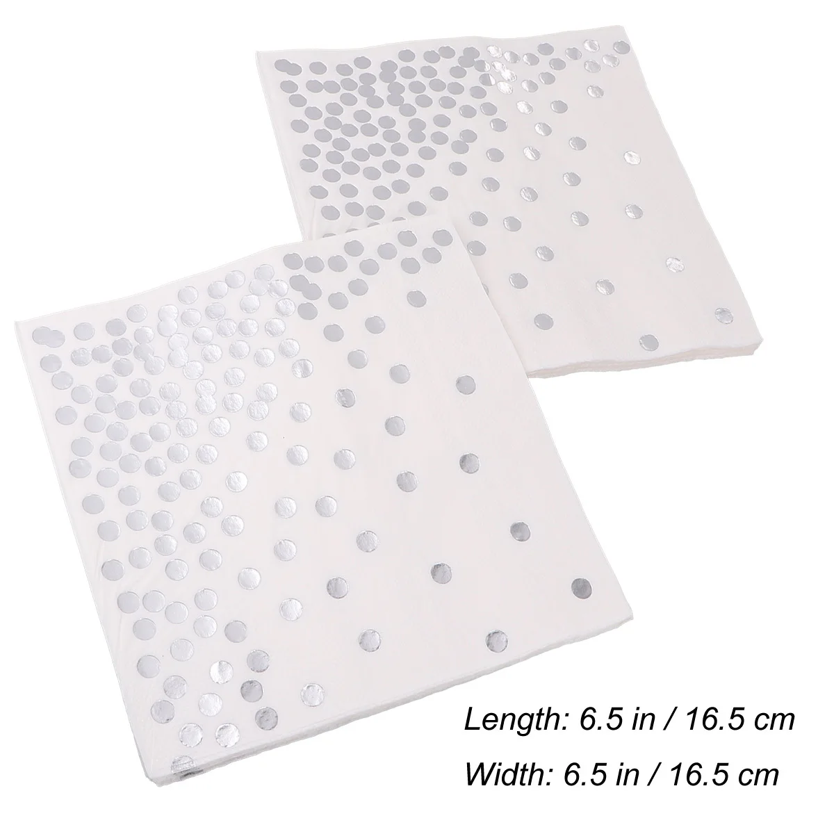 Servilletas desechables impresas para fiesta, pañuelos de papel con puntos para boda, cumpleaños, Navidad, mesa de cena, 50 Uds.