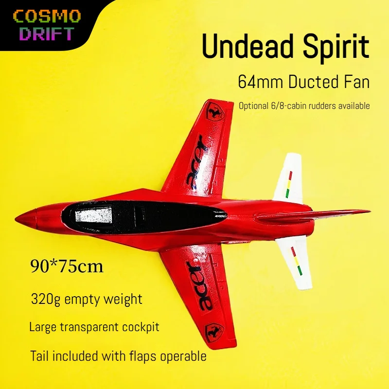 EPO Viper V9 64mm EDF Jet RC Airplane Kit Fixed Wing Fighter Model Remote Control Aircraft DIY Assembly Toy for Adults