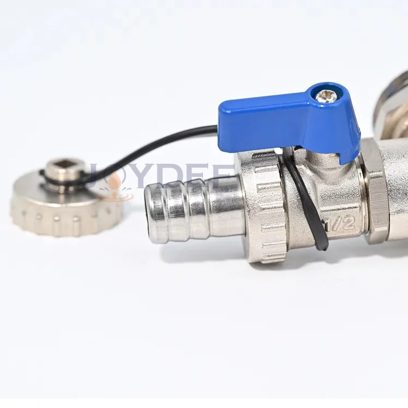 Ein Satz/dn25 Messing endteil mit Entlüftung ventil, Ablass ventil