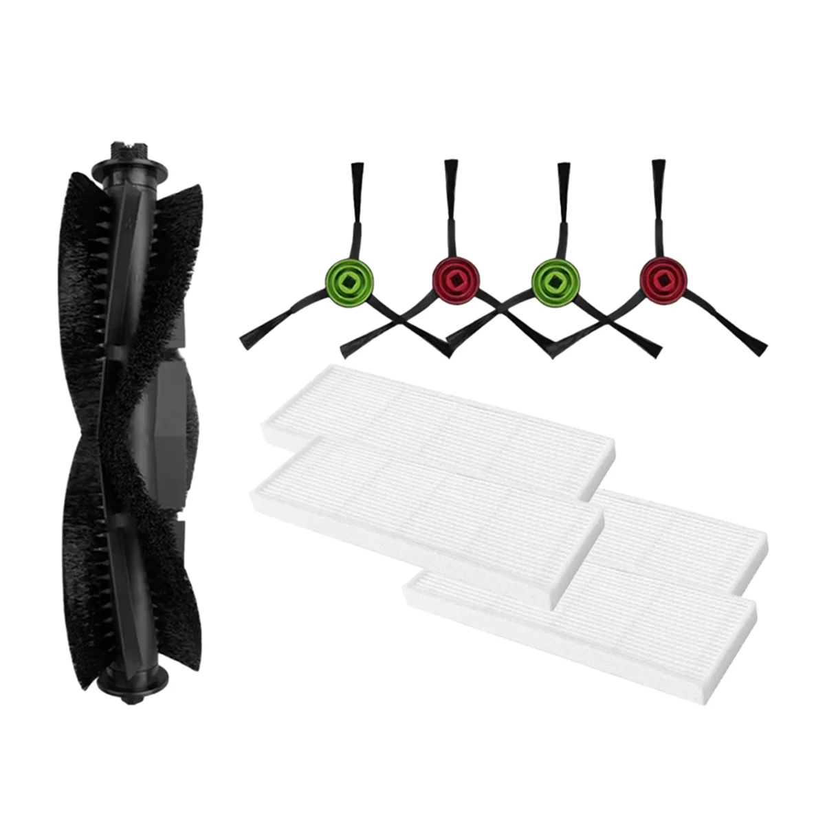 Laresar Mars01, Lubluelu SL68, Viomi V3 앱솔루트 교체 메인 사이드 브러시, HEPA 필터 예비 부품 액세서리