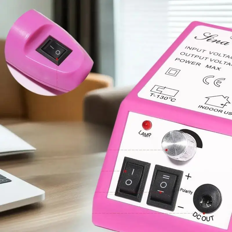 Máquina de broca de unhas portátil elétrica manicure kit cabeça polimento para gel polonês profissional ferramenta manicure equipamentos salão beleza