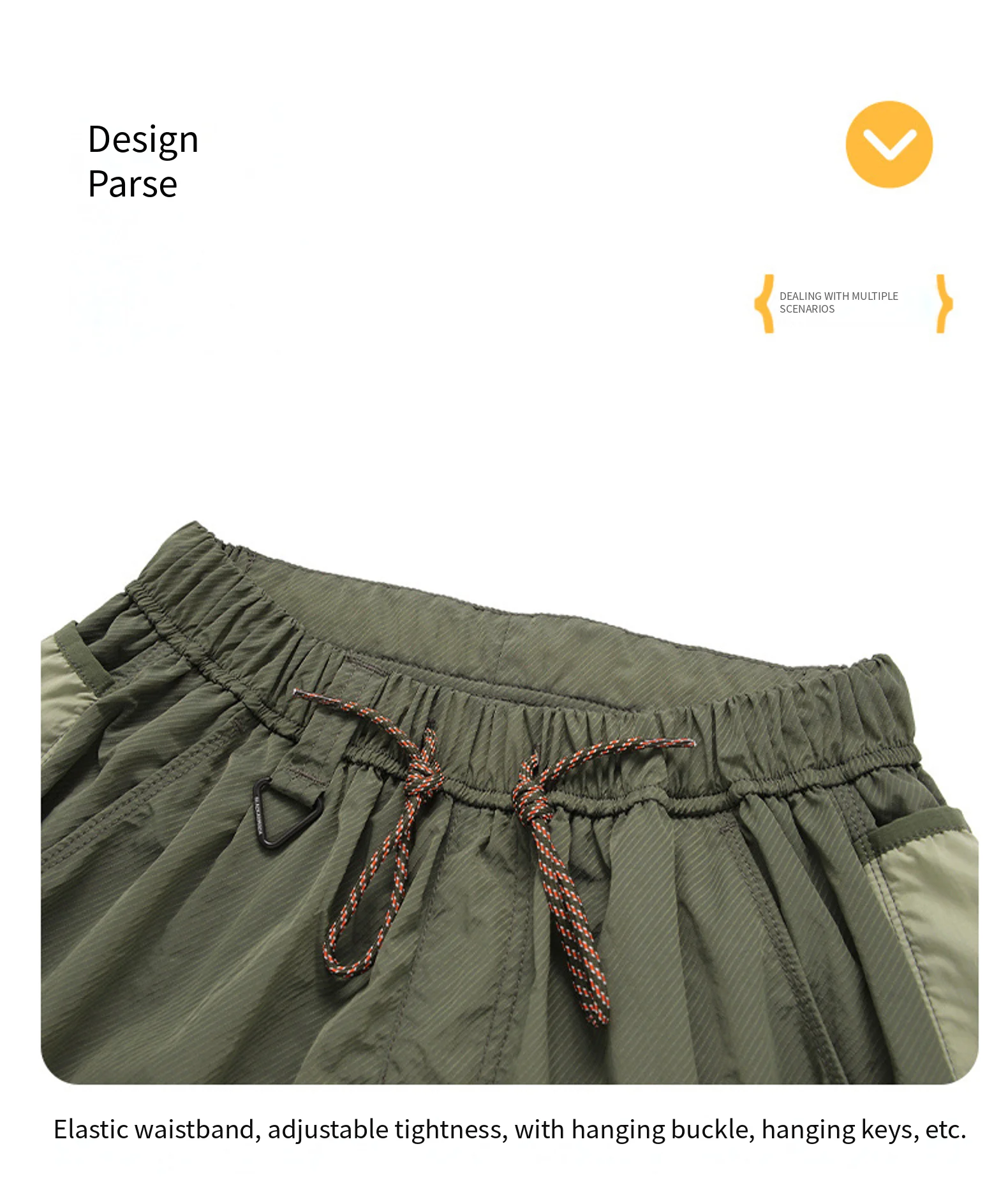Leichte Outdoor-Wanderhose, atmungsaktiv, wasserdicht, schnell trocknend, lange Hose für Herren und Damen, Reise- und Arbeitskleidung, Fallschirmjägerhose – Detail 7