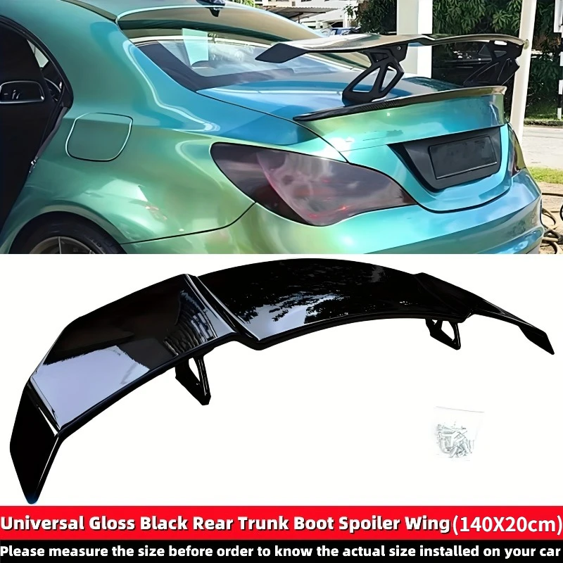 

Автомобильная универсальная задняя крышка багажника, большой гоночный спойлер, крыло для BMW, AUDI, Mercedes-Benz, аксессуары GT Style 140*20 см