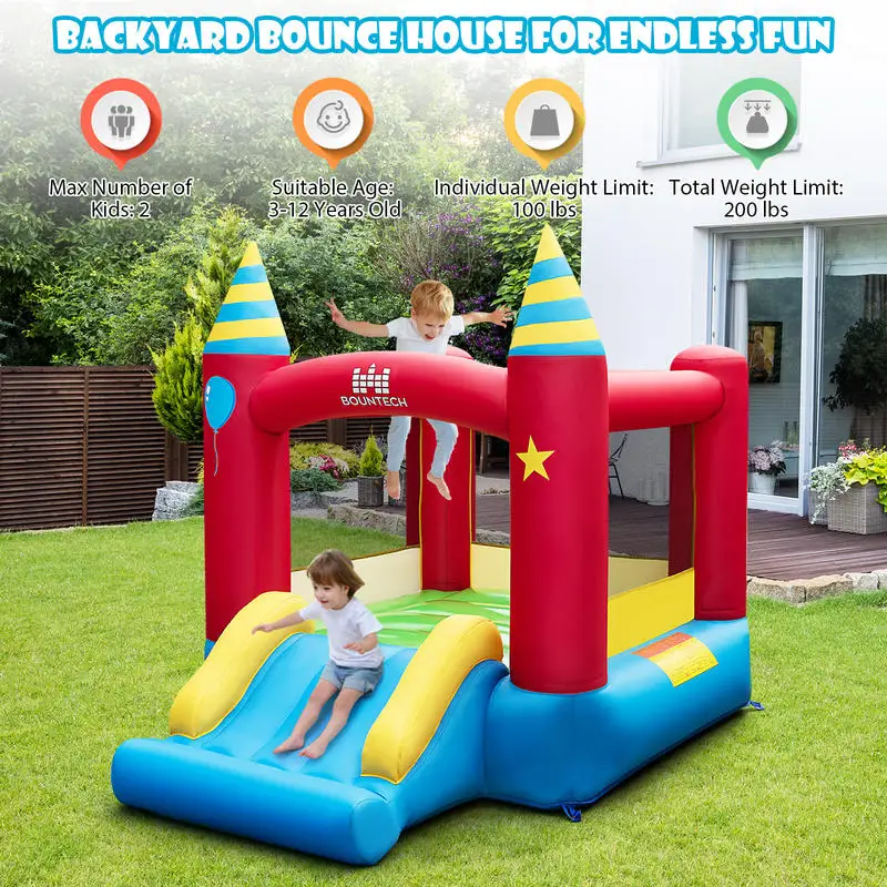 

Kids Inflatable Bounce Castle Excluded Blower
