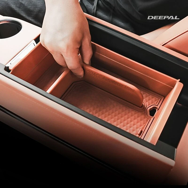 For Deepal S07 S7 Car Center Console Storage Box Organizer Central Upper Layer Armrest Storage Holder Interior Car Accessories
