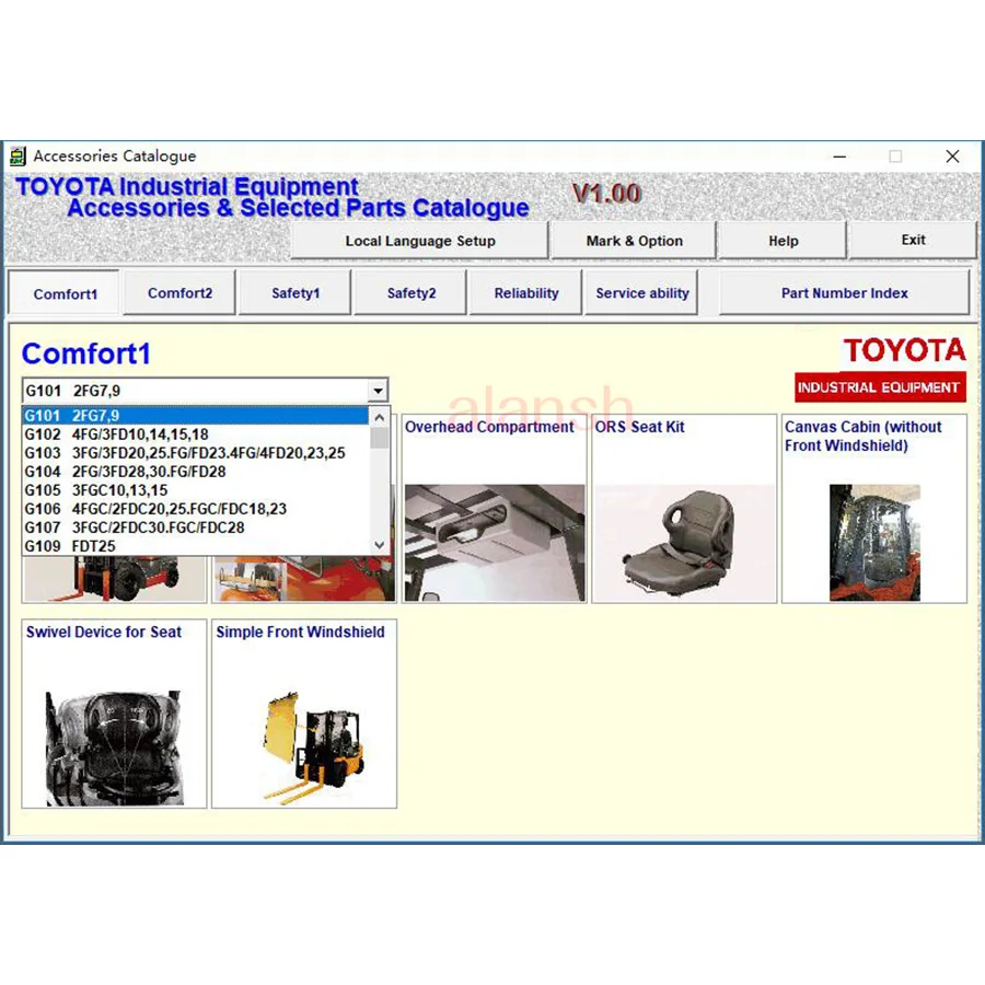 for Toyota Industrial Equipment Electronic Parts Catalogue V2.16 Forklift I.E EPC with Nitro