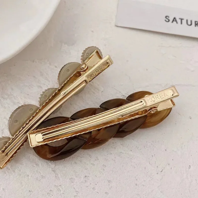 New Handmade Chain Hair Clips Gold Color Long Barrettes Hair Clips for Women Girls Korean Fashion Hairpin Hair Accessories Gifts