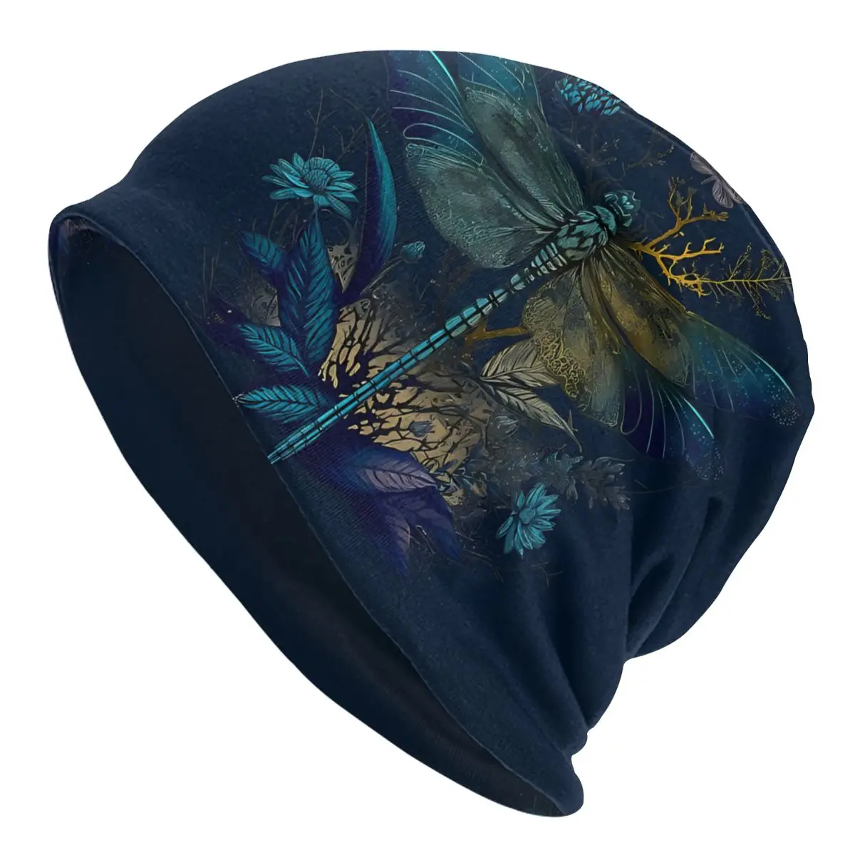 

Skullies Beanies Outdoor Hats Dragonfly Mystical Nature Thin Bonnet Hipster Caps Men Women's Earmuffs