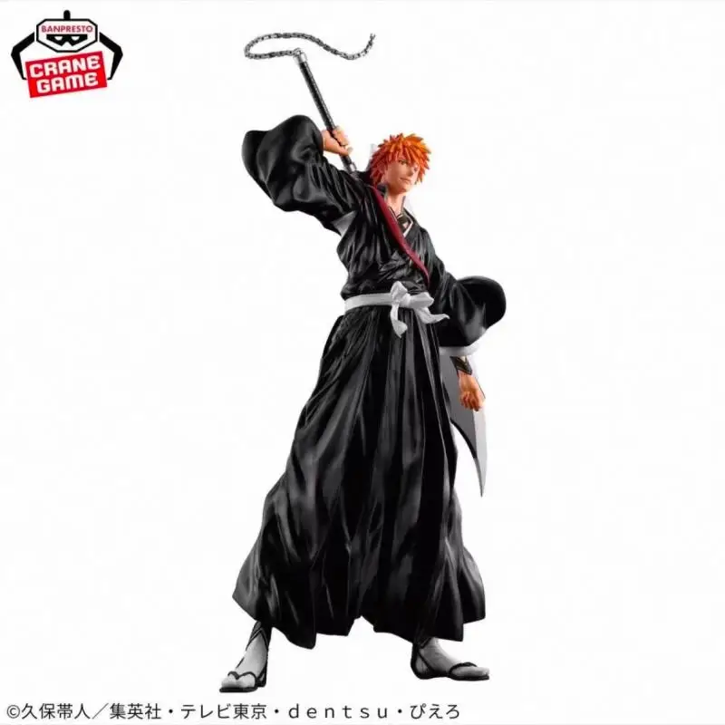 Novo em estoque bandai genuíno banpresto grandista lixívia kurosaki ichigo anime figura de ação modelo colecionável brinquedo ornamentos presentes