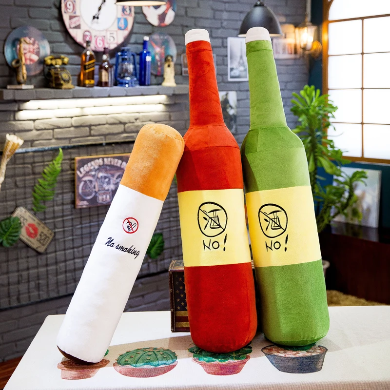 Oreiller bouteille de Cigarette mignon de 150cm, longue bande, grande poupée, jouet en peluche, Clip de jambe de couchage sur les garçons, Style peluche