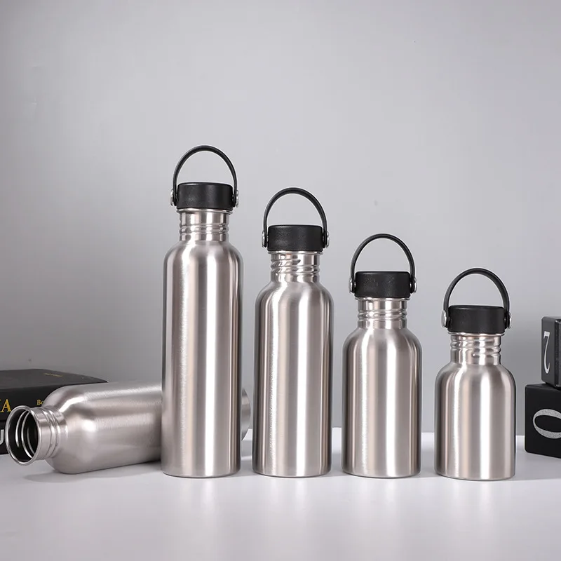 

Stainless Steel Sports Kettle Large Capacity All Steel Single-layer Outdoor Hiking Bottle Water Thermos Bottle Keep Hot and Cold