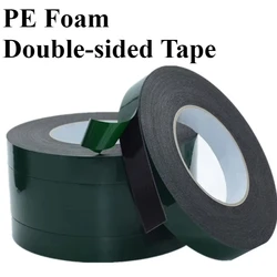 Ruban adhésif double face en mousse PE, film vert noir, partenaires et collés sans marques, longueur 10m, optique 1mm, pas cher