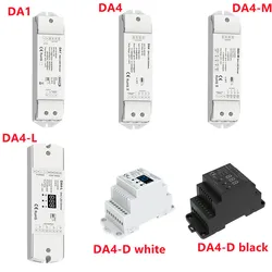 Skydance DALI CV PWM Digital Dimmer DC12/24V 1/4 DALI Address, Automatically Assigned By DALI Master 1/4 Channel Display