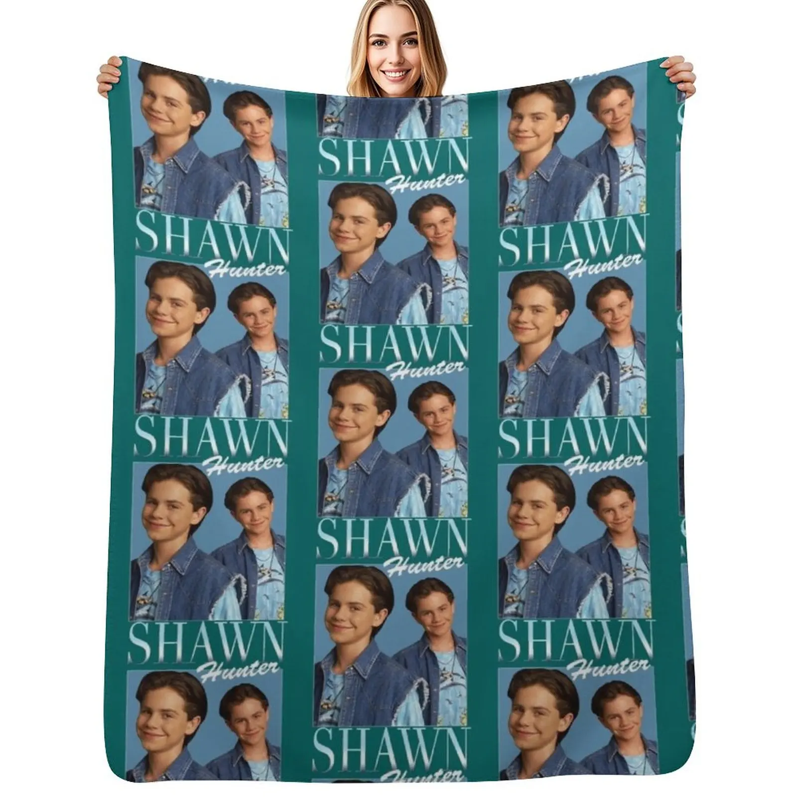 Shawn Hunter - 90_s Style Throw Blanket Luxury Designer Bed covers Kid'S Extra Large Throw Soft Big Warm Blankets