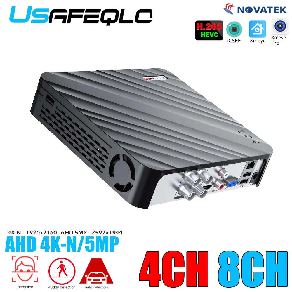 6IN1 8Channel Hybrid DVR High Definition Video Recorder For Analog AHD Camera 4K-N 5MP Cameras Video Surveillance DVR XMeye Pro