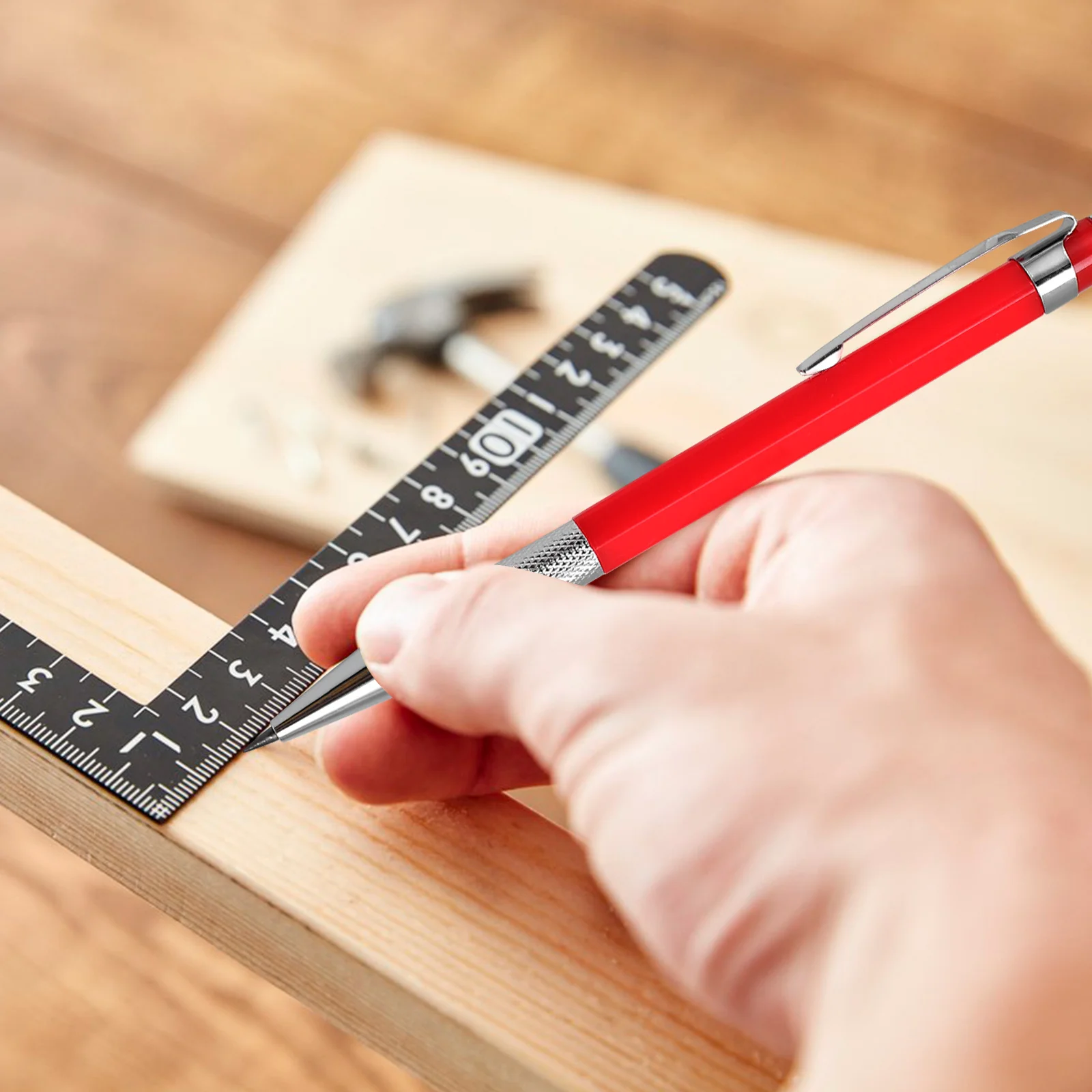 1Set Practical Mechanical Pencil 2.0mm Propelling Design Precision Marking Construction Carpenter School Supplies