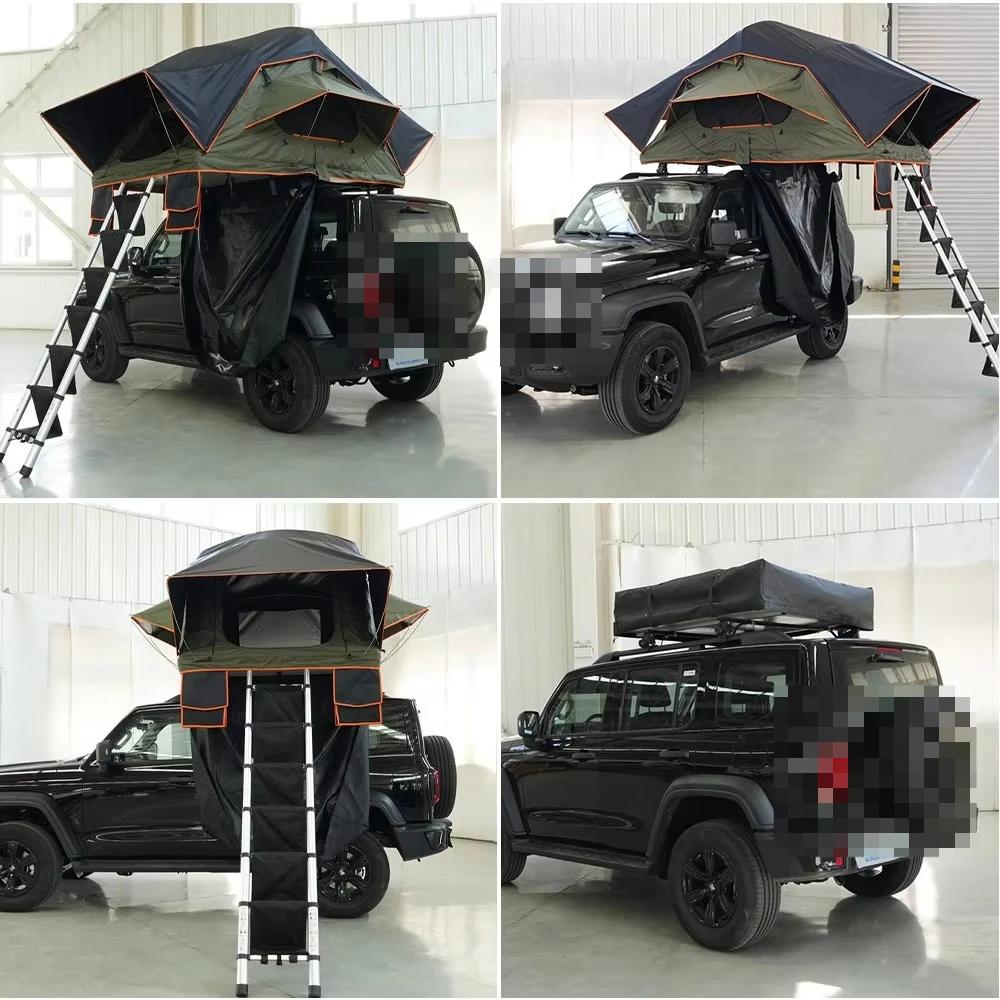 Universal soft roof tent, light and easy to install, portable car roof tent