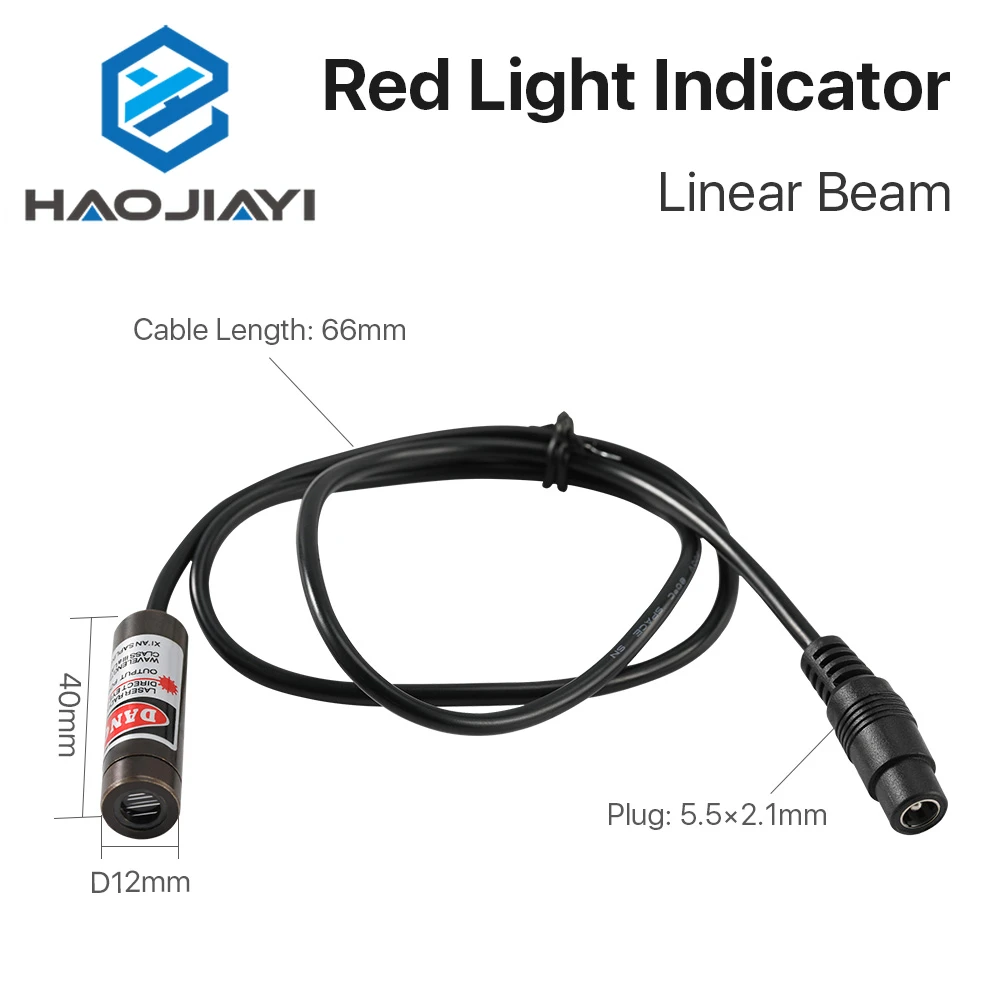 650nm Red Light Indicator Linear Beam 25*110mm & 12*40mm 5V Adjustable Laser Beam Module for Stone Cutting Machine