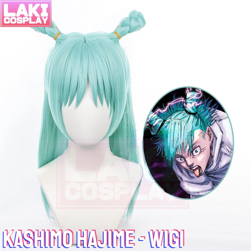 

Anime Jujutsu Kaisen Kashimo Cosplay Hajime Wig Kashimo Hajime Cosplay Wig 55cm Green Cosplay Wig