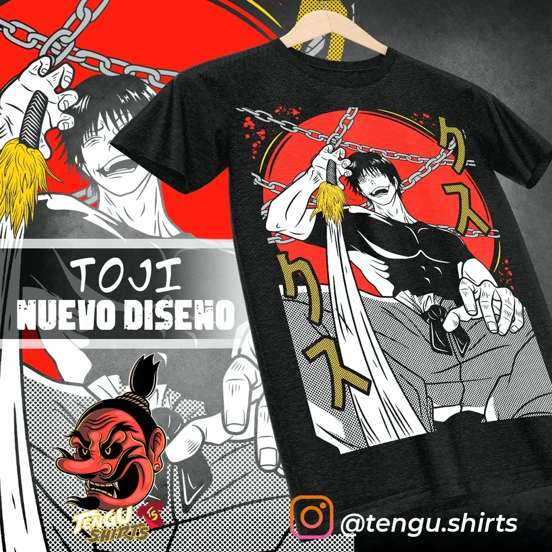 Jujutsu Kaisen Fushiguro Toji T-shirt Gojo Anime Horror Gift Shirt Tee All Size