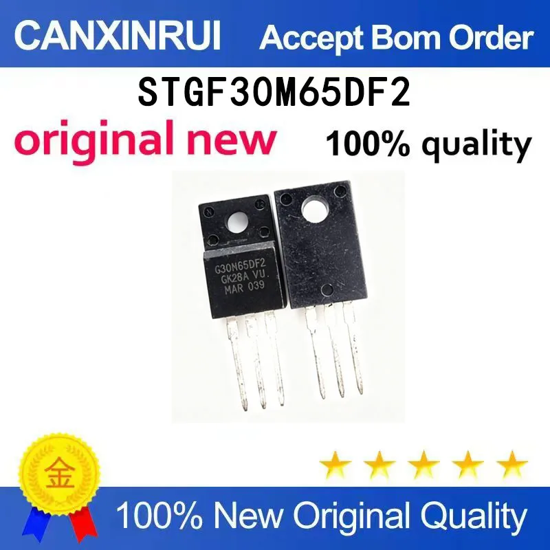 

（5-100 pieces）STGF30M65DF2 IGBT transistor/module withstand voltage: 650V current: 60A TO-220F chip IC