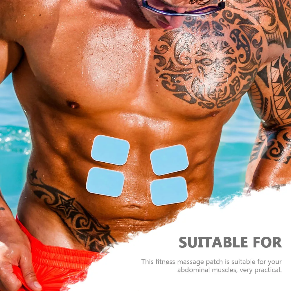 

60pcs Portable Ab Stimulator Patches Convenient Ab Belt Gel Pads Professional Abs Trainer Supply For Daily Use Massage Fitness