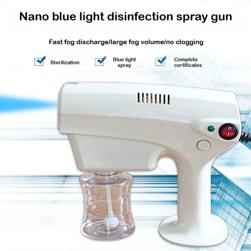 UV Blue Ray Nano Spraying Gun 260ml Plug-in Household Hair Care Barber Disinfection Spray Gun Hot Steam Hair Hydration Sprayer