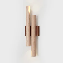 Vintage Long Strip Bar Shape Natural Stone Wall Lamp Interior Decor Atmosphere Spotlight Led Sconce Decoration Lighting Fixture