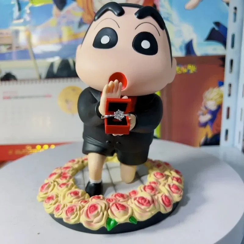 New Cartoon trendy brand Crayon Shin-chan 20cm Ornament Small One to One Chinese Valentine's Day Proposal Artifact