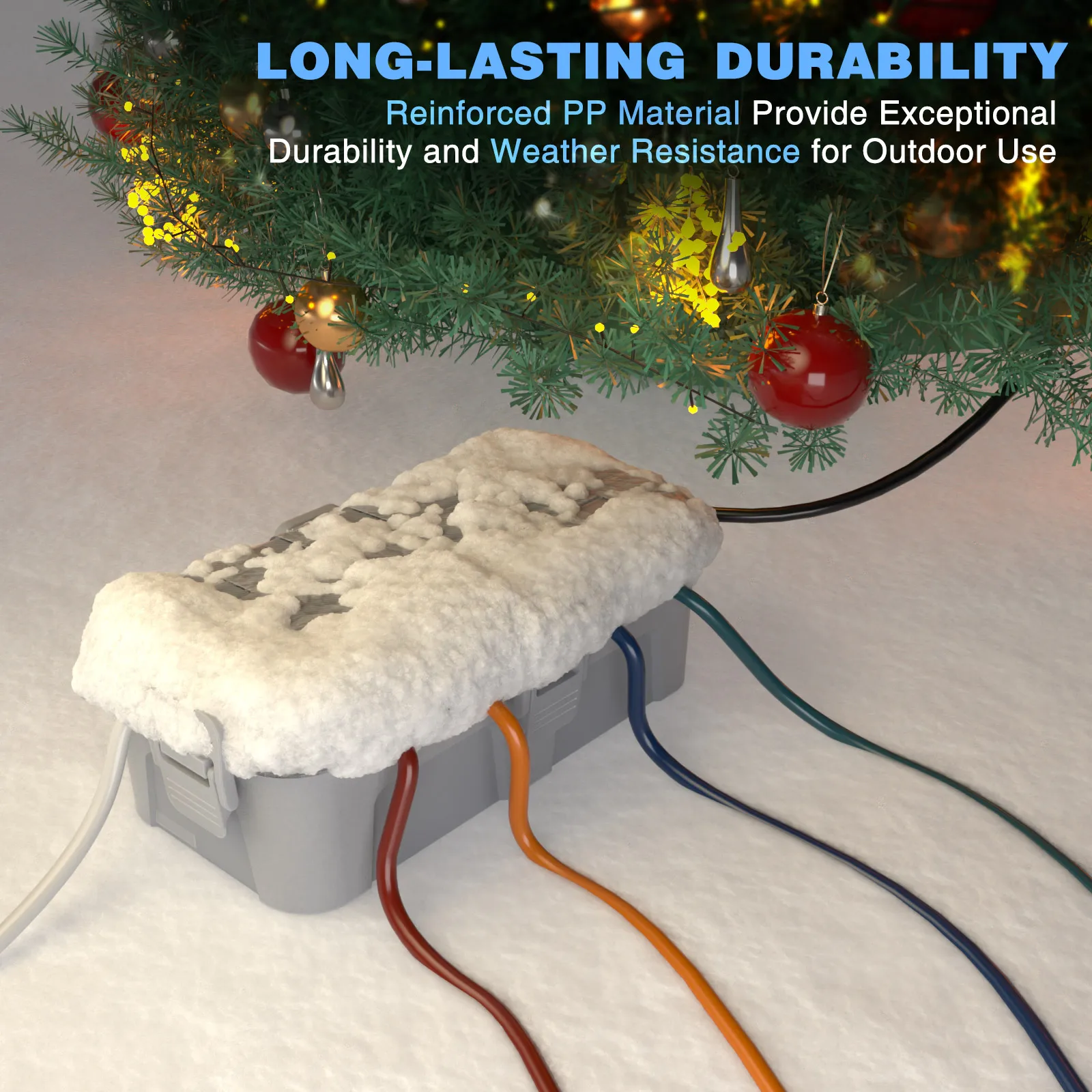 กล่องไฟฟ้ากลางแจ้งขนาดกลาง ป้อ - Outdoor Power Strip With Cover บทวิจารณ์และราคา