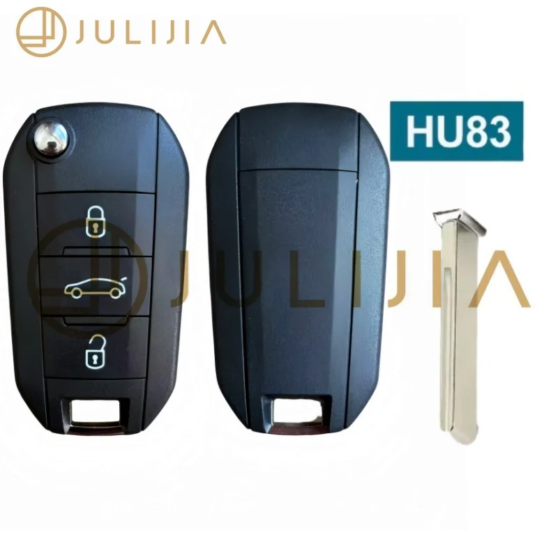 JULIJIA  ID46 PCF7941 Chip 433MHz Flip Car Remote Key For Peugeot 208 2008 301 308 508 5008 Citroen C2 C3 C4-Cactus C-Elysee view 4