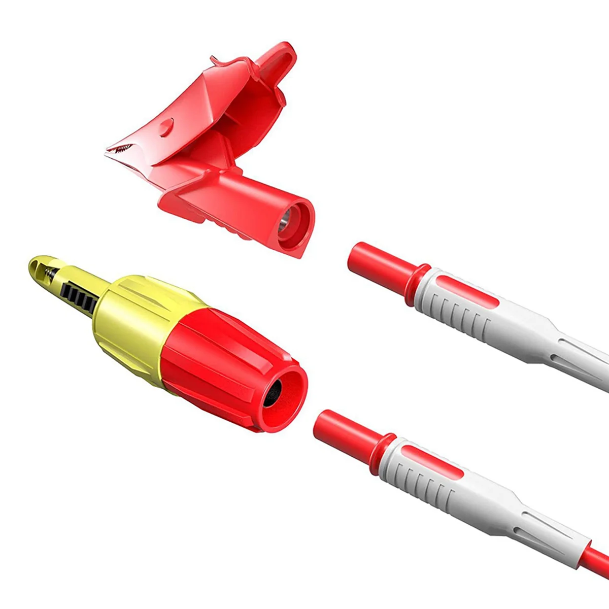 2025 + 12 peças kit de cabos de exame de multímetro com clipes de jacaré, clipe de sondas de perfuração de fio para voltímetro multímetro