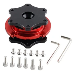 QM82 Quick Release Steering Wheel Hub Adapter Aluminum 89mm Diameter Easy Installation Removal for SFI Car Modification Tool